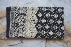 Black & Beige Hand Print Fabric 100% Cotton 20 Yard NO DUTY CHARGES 100%✅ZK-369