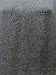 100% Silk Georgette Navy Blue White Pin Dot Fabric By The Yard 42-43 ” Wide