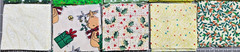 Mini Charm Pack Lot of 120 2.5″ x 2.5″ Squares Christmas Quilting Cotton Fabric