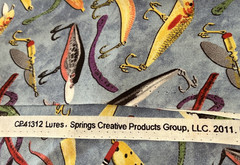 Springs Creative Products Fishing Lures Fabric 41.5″ x 46″