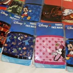 Disney Marvel Star Wars Lot 20 Kids Cloth Face Masks Fabric Sewing Crafts