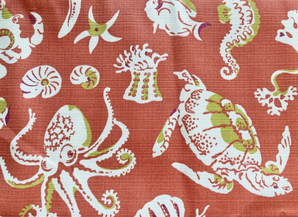 Tommy Bahama Upholstery Fabric Sea Sparkle Henna 48 x 54″ Designer Decorating