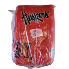 Nebraska Huskers Red Fleece Fabric 60″x35″ NCAA College Team Sports Print