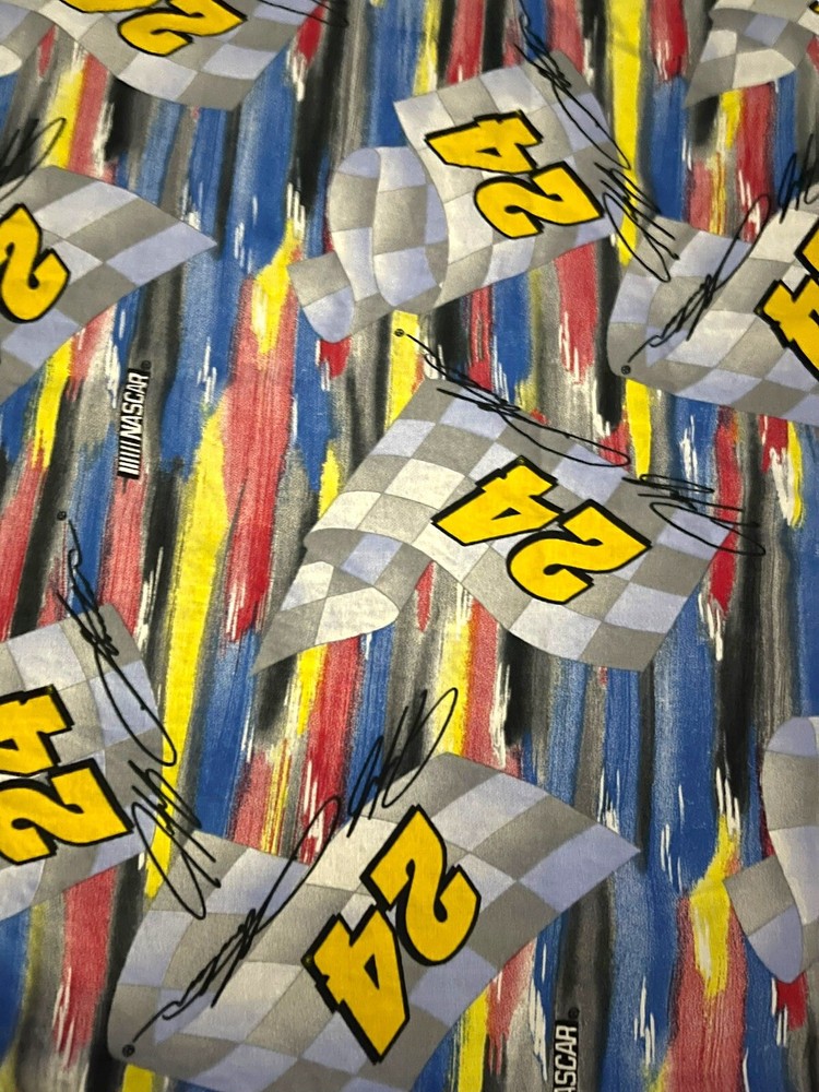 Vintage 2004 Jeff Gordon #24 NASCAR Racing Fabric 2.5 Yards Licensed