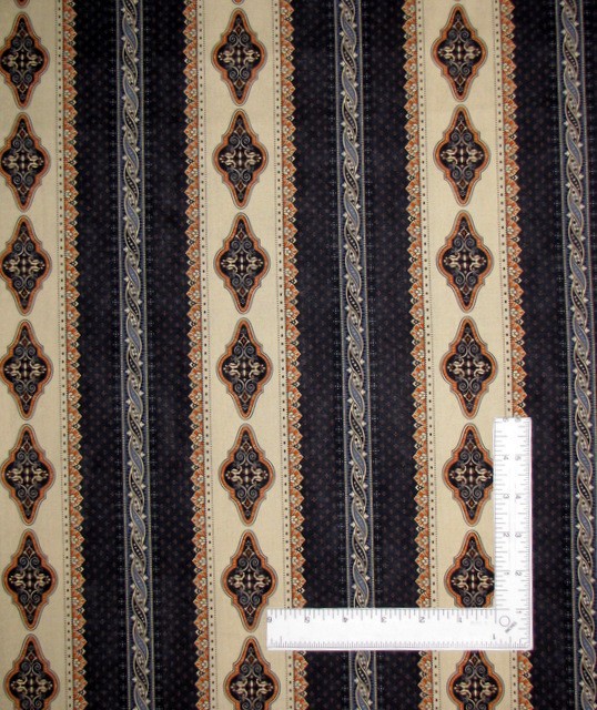 Judie Rothermel Blue Beige Stripe Fabric By Yard Cheddar Indigo Cotton Marcus