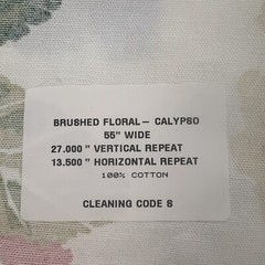 Robert Allen @ Home 2 Piece High Performance ￼ Floral 15 1/2 x 15 1/2” Fabric S