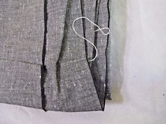 2 Plus Yards Gray Cotton Basket Weave Fabric