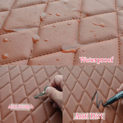 Faux Leather Fabric PVC Foam Backing Quilted Vinyl Car Auto Interior Decor