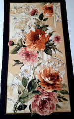 23×44″ Fabric Panel ‘INTERLUDE’Michele D’Amore Benartex Multicolor Floral Cotton
