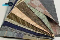 British Tweed 100% Wool Remnants Offcuts Squares Crafts 10 Pieces 9X9