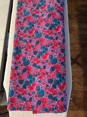 Floral Pink-Multi Color cotton blend – 60 Wide- sold by the yard