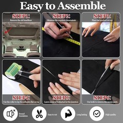 Self Adhesive Headliner Fabric with Foam Backing for Car Ceiling Fabric Repair