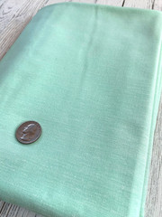 Mint Green & White Cotton Chambray Fabric 1 3/8 Yds, 42″ Wd + extra