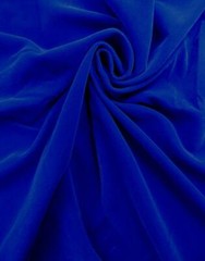 BLUE Plush Triple Velvet Fabric Drapery clothing home decor 45″ wide per yard
