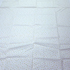 VTG Peter Pan Semi-Sheer Dimity Fabric Ditsy Dainty Yellow Roses On White 2 YDS