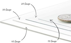 Grey Tinted Vinyl 10 Gauge Gray Transparent Plastic PVC Fabric by the Yard 54″