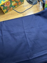 3+ Yards Navy, Cotton Or Cotton Blend Fabric
