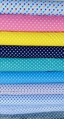 Polka Dot Print Polycotton Fabric Cotton Polyester 1 Yard x 60” Any Color