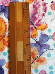 1 YD Joann Snuggle Soft Flannel Fabric Butterfly pink orange purple white 42″