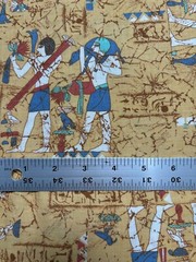 Cranston Print Works Egyptians Figures Cairo 100% Cotton 56″x1 2/3 Yard Swartz
