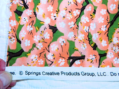 Cherry Blossom Trees? Asian Cotton Small Remnant by Springs Creative Products