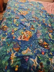 Lot Of 3 Pieces Of HTF Disney For Springs Global Fairies Cotton Fabric READ
