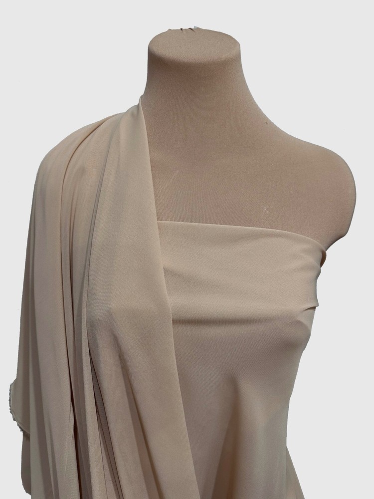HI-MULTI CHIFFON FABRIC SHEER 60″ TAUPE 9017 BRIDAL, FORMAL WEAR