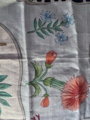 Clarence House Jeux Chinois Fabric in Robin Egg Blue Remnants- 2 Pieces