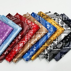 1 Yard X 1.48 meter Patchwork Paisley Print Satin Fabric LiningCharmeuse