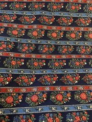 VTG Concord Fabric Double Borders Print Stripes Florals & Paisley BTHY