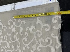 FAUX SILK FLOWERS EMBROIDERED~DRAPERY UPHOLSTERY Sold By The Yard