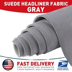 New Gray 60” Wide Headliner Fabric Car Roof Liner Sagging Ceiling Suede US