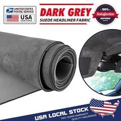 Suede Headliner Fabric 1/8″ Thick Foam Upholstery Roof Liner Replacement 60″ (W)