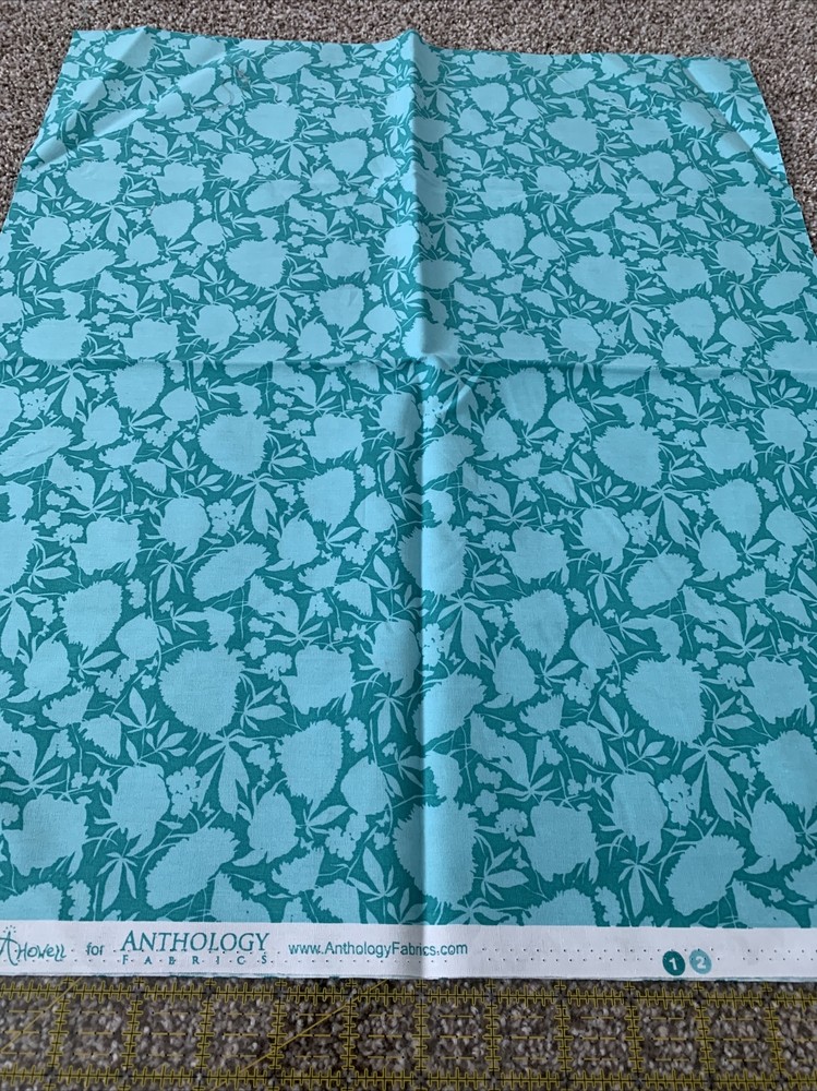NEW Bryant Park By Khristian Howell For Anthology Fabrics 1/2 Yard Blue Floral