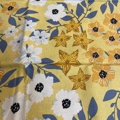 Floral Cotton Fabric Pre Cut Yard 44” New