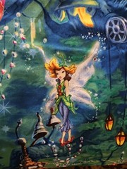 Lot Of 3 Pieces Of HTF Disney For Springs Global Fairies Cotton Fabric READ