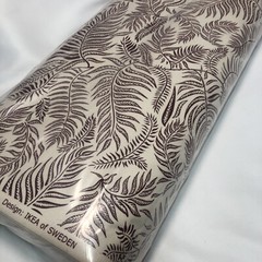 Ikea HAKVINGE Upholstry Fabric 604.765.80 Ivory With Red Fern Leaf Full Bolt