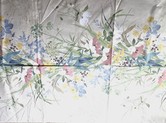 Vtg House N Home Fabrics & Draperies Floral Cotton 1985 Fabric Sz 54″ W x 26″ L