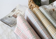 164cm width Yarn Dyed Windowpane Check Cotton Fabric made in Korea by the Yard