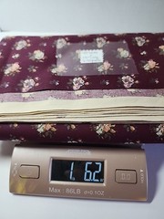 45″ X 4.75yds Burgundy Small Floral Smooth Cotton Sewing Craft Quilting Fabric