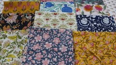 60 Pcs Mix Charm Pack Cotton Squares Patchwork Quilting Fabric Bundle Scraps Lot