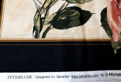 23×44″ Fabric Panel ‘INTERLUDE’Michele D’Amore Benartex Multicolor Floral Cotton
