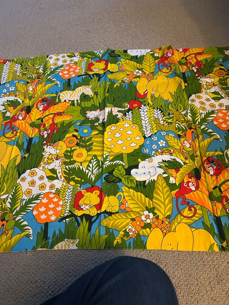 House ‘N Home Fabrics Animal Forest Jungle Drapery Fabric Multi Color