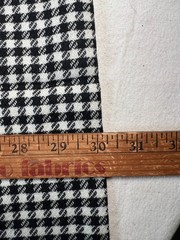 Fabric – 100% Houndstooth WOOL Black and White 48″ L x 60″ W