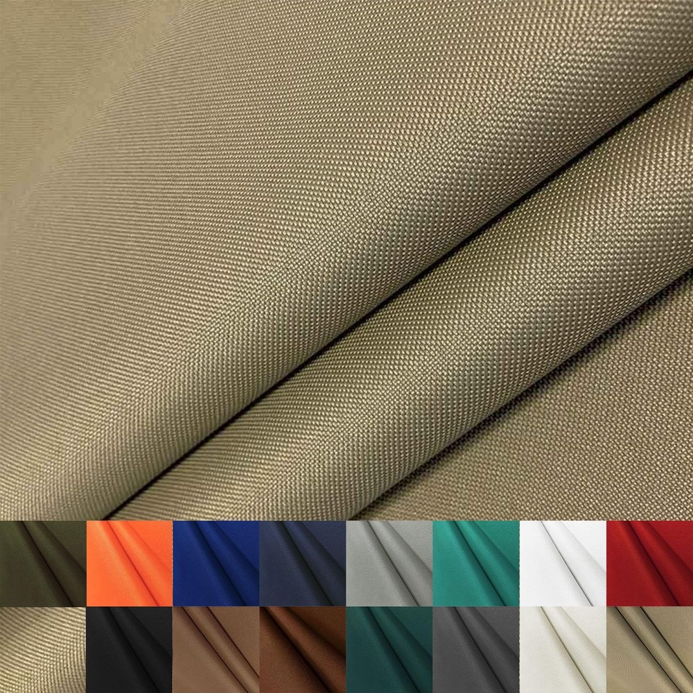 Foreate Waterproof Canvas Fabric by The Yard Pre-cut 1 Yard(58″ x 36″), Khaki