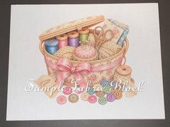 Sewing Notions – Fabric Quilt Block – Craft Supplies -Buttons – 100% Cottton #10