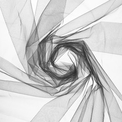 Black Sheer Organza Fabric for Wedding Arch Draping, 5 Yards x 63 Inches