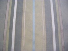 Rayon Acetate Green Gold and Cream Stripe Fabric from Calico Corners