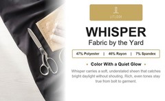 Whisper Double Knit Fabric by the Yard 4-Way Stretch 58/60″ Dresses Costume