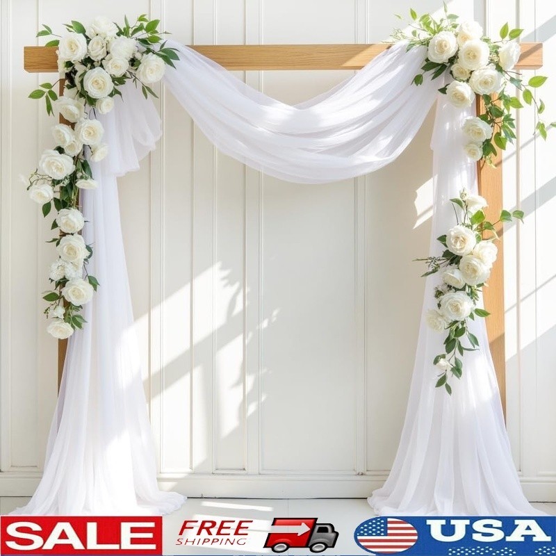 Elegant Wedding Arch Drapery 100 Polyester Soft Fade Resistant Fabric Events New